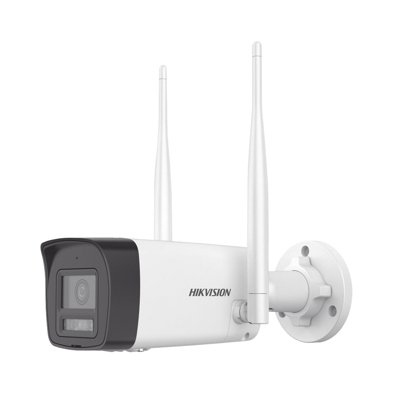 DS-2CV1023G2-LIDWF(B) Bala IP 2 Megapixel / Lente 2.8 mm / Dual Light (30 mts IR + 30 mts Luz Blanca) / Wi-Fi  / ACUSENSE / Audio Bidireccional (Micrófono y Bocina) / IP66 / dWDR / Micro SD