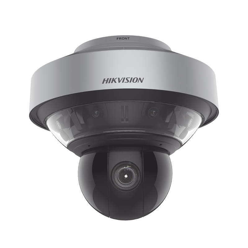DS-2DP8A440IXG-LEF/416(F0)(B) Domo PanoVu series / Vista Panorámica 180° / 4 Lentes de 4 Megapixel + PTZ 4 Megapixel de 40X Zoom / Posicionamiento 3D / IP67 / IK10 / WDR 120 dB / EIS / Autoseguimiento / 250 mts IR / 36 VCD