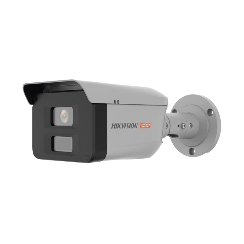 DS-2XC6047G0-LS(PA) Bala IP 4 Megapixel / Lente 2.8 mm / Polimero Anticorrosivo (Ideal para Zonas Costeras o Alta Salinidad) / ColorVu / 40 Metros Luz Blanca / WDR 120 dB / Exterior IP68 / ONVIF / C5-M / NEMA 4X