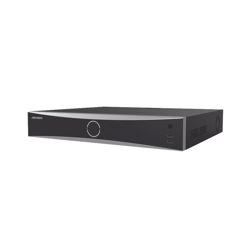 DS-7732NXI-K4 NVR 12 Megapixel (4K) / 32 canales IP / AcuSense (Evita Falsas Alarmas) / Reconocimiento Facial / 4 Bahías de Disco Duro /  HDMI en 4K / Alarmas I/O
