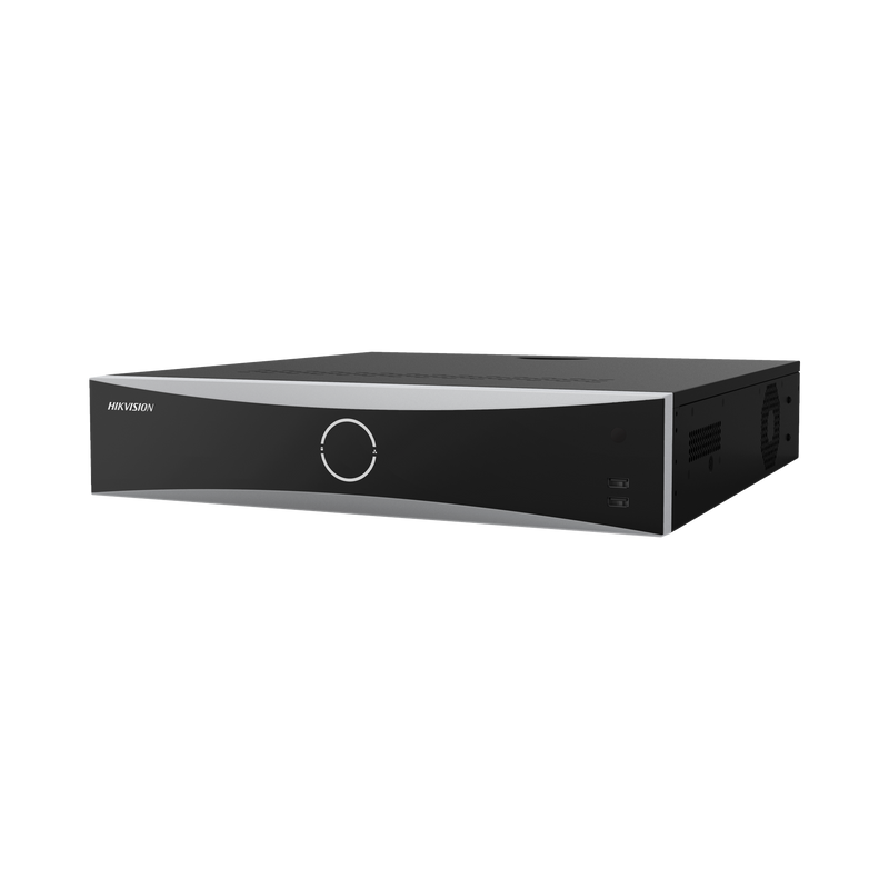 DS-8632NXI-K8 NVR 12 Megapixel (4K) / 32 Canales IP / Reconocimiento Facial / AcuSense (Evita Falsas Alarmas) / 8 Bahías de Disco Duro /  2 HDMI en 4K / Alarmas I/O