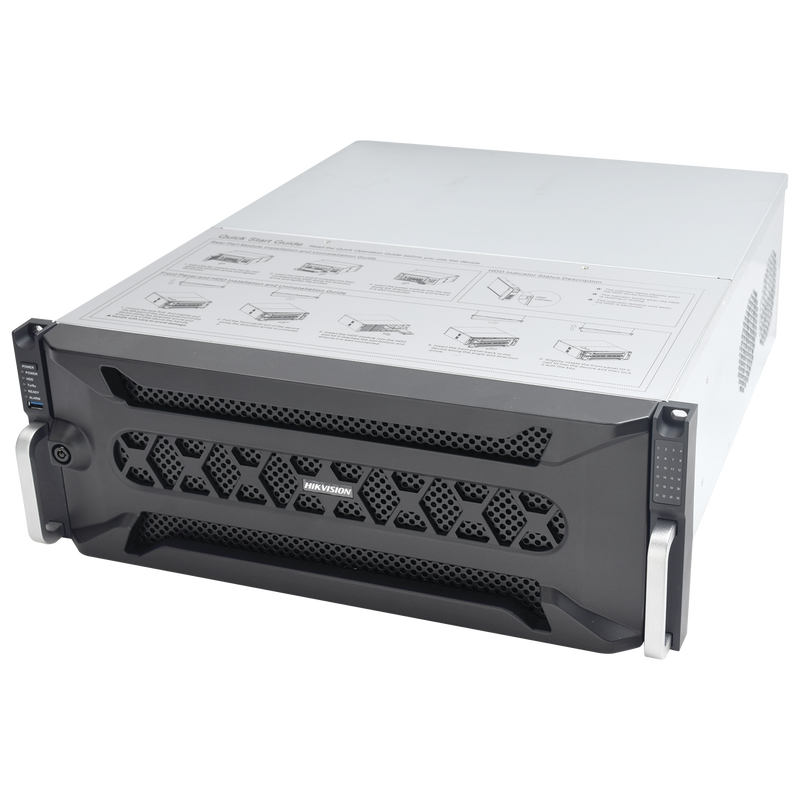 DS-96128NI-I24 NVR 12 Megapixel (4K) / 128 canales IP / 24 Bahías de Disco Duro / 4 Puertos de Red / Soporta RAID con Hot Swap / NVR de Alto Desempeño