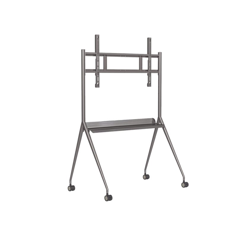 DS-D5ABKY2-S Montaje de Piso Móvil para Pantallas de 55  hasta 75 / Compatible con VESA / Incluye Soporte para la Pantalla
