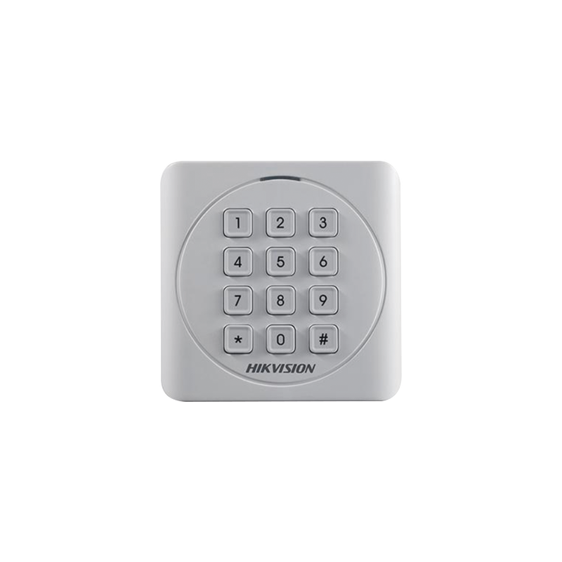 DS-K1801EK Lector de Tarjetas PROX EM y Contraseñas / Exterior IP65 / Wiegand / Compatible con Cualquier Panel / PEQUEÑO y ESTETICO