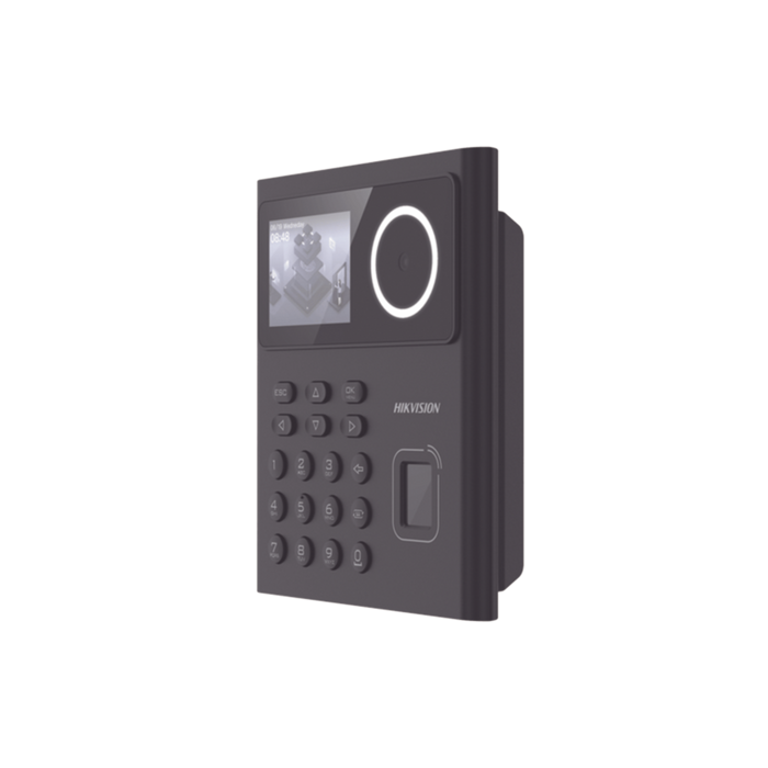 Terminal Min Moe WiFi con Batería de Respaldo / Administrable por Smartphone o Nube / Acceso y Asistencia / Huella, Facial y Tarjetas MIFARE / 500 rostros y 1,000 Huellas y Tarjetas / Detección de Cubrebocas / HikConnect / HIK-IA