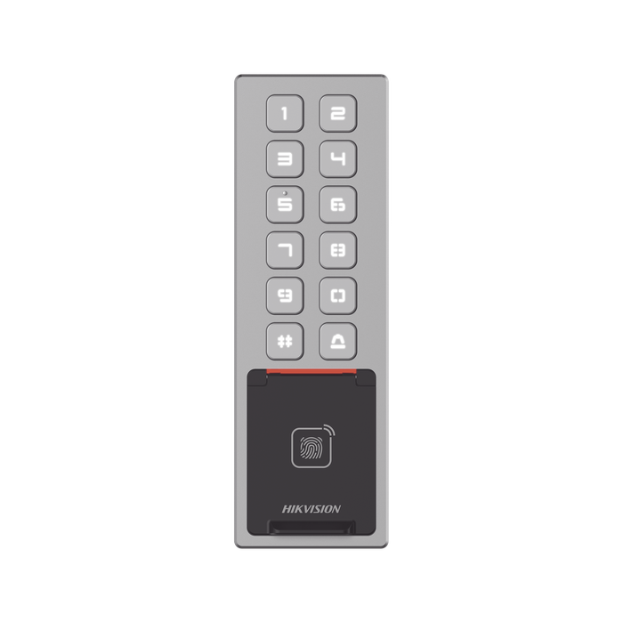 Teclado Exterior WiFi Antivandálico IP65 & IK08 / Administrable en la Nube / Alta y Baja de Passwords Remotamente con Horarios / Acceso por PIN, Tarjeta MIFARE, Huella y Tarjeta Virtual Bluetooth
