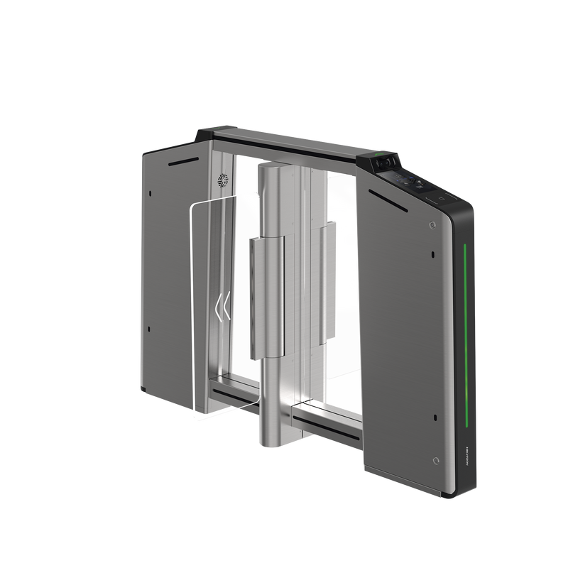 DS-K3B631TX-M/MPIQL-DP65  Torniquete Inteligente CENTRAL con Reconocimiento Facial Incluido / Para Ampliar Numero de Carriles con Torniquetes DS-K3B631TX Izquierdo y Derecho / Acero Inxoxidable SUS304 / Carril de 65 cms
