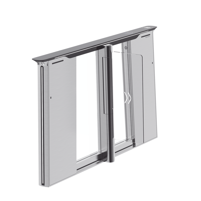 DS-K3B961TX-L/DPIQL-DP90 Torniquete con Reconocimiento Facial y Lector QR Embebidos / IZQUIERDO / 100 mil usuarios / Carril de 90 Cms / Requiere Torniquete Derecho