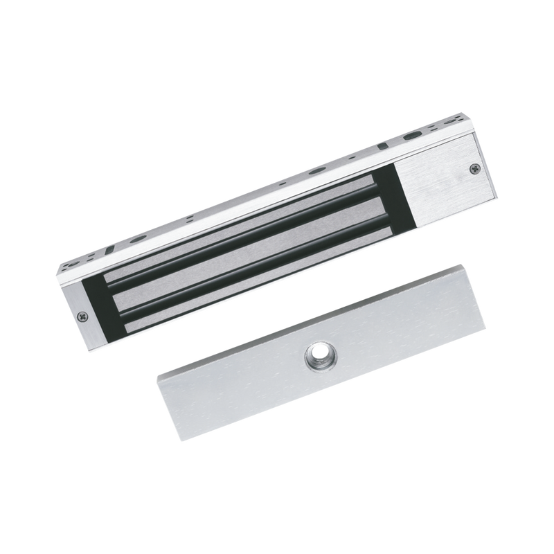 DS-K4H258S Chapa Magnética de 617 Lbs (280 Kg) / Montaje en Puerta Normal o de Vidrio / Certificado CE /  Uso en Interior / Indicador LED / Magnetismo Anti-residual