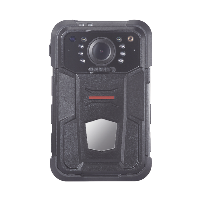 Body Camera Portátil / Grabación a 2K / Pantalla 2.4 LCD / IP67 / H.265 / 32 GB de Almacenamiento / GPS / WIFI / 3G y 4G / Fotos de Hasta 30 Megapixel / Micrófono Integrado