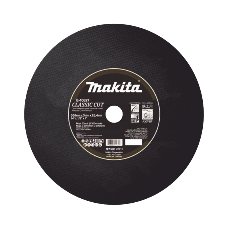 E10827 Disco de corte para metal de 14