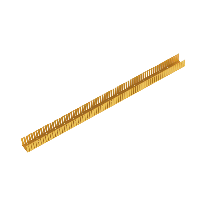 E4X4YL6 Canaleta Ranurada de PVC sin Tapa, Fiber-Duct?, 4 in de Ancho, 4 in de Alto y 1828.8 mm de Largo, Color Amarillo