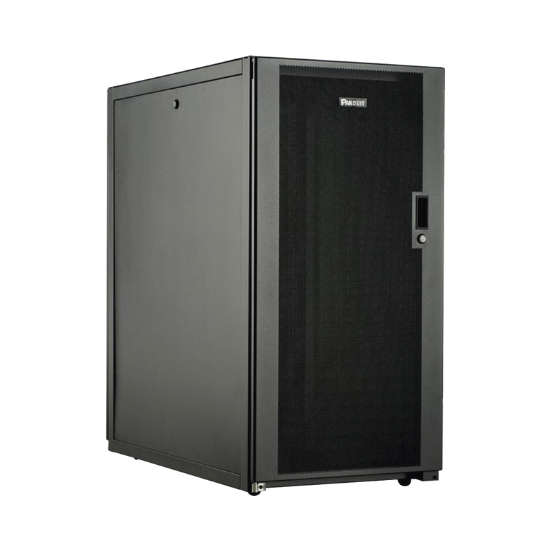 E6412B2 Gabinete Profesional de Telecomunicaciones, de Piso, 24 UR, 600 mm de Ancho y 1070 mm de Profundidad, Color Negro