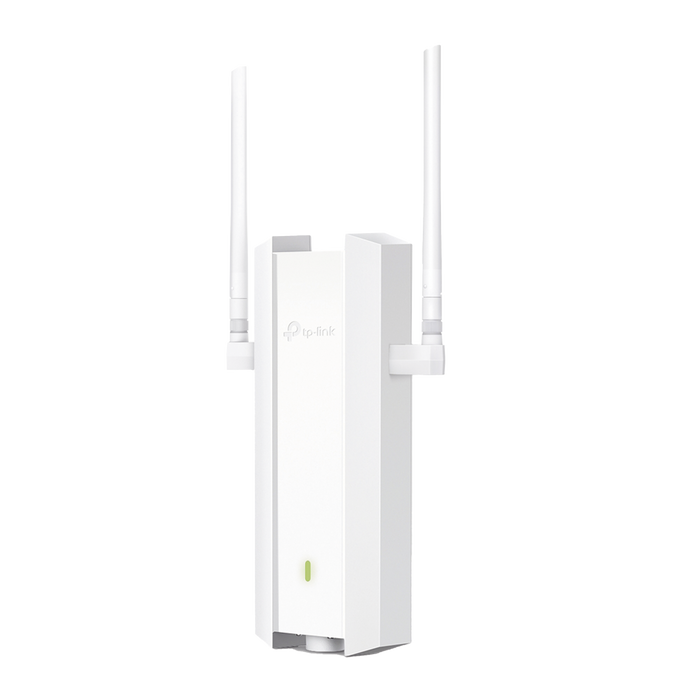 Punto de Acceso Omada Exterior / Wi-Fi 6 AX1800 MU-MIMO 2x2 / Mesh Omada / Alta Densidad de Usuarios / Carcasa Resistente IP67 / Configuración por Controlador o Stand-Alone / Para Montaje en Mástil/ Pared / Alimentación PoE+