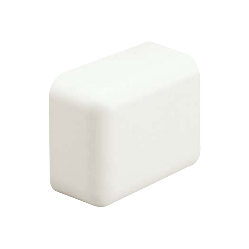 ECF10IW-X Tapa Final, para uso con canaleta LD10, material ABS, Color Blanco Mate