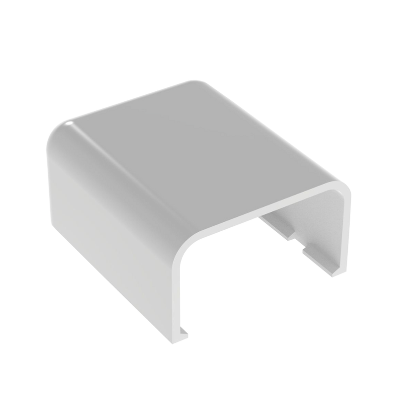 ECF10WH-X Tapa Final, para uso con canaleta LD10, material ABS, Color Blanco