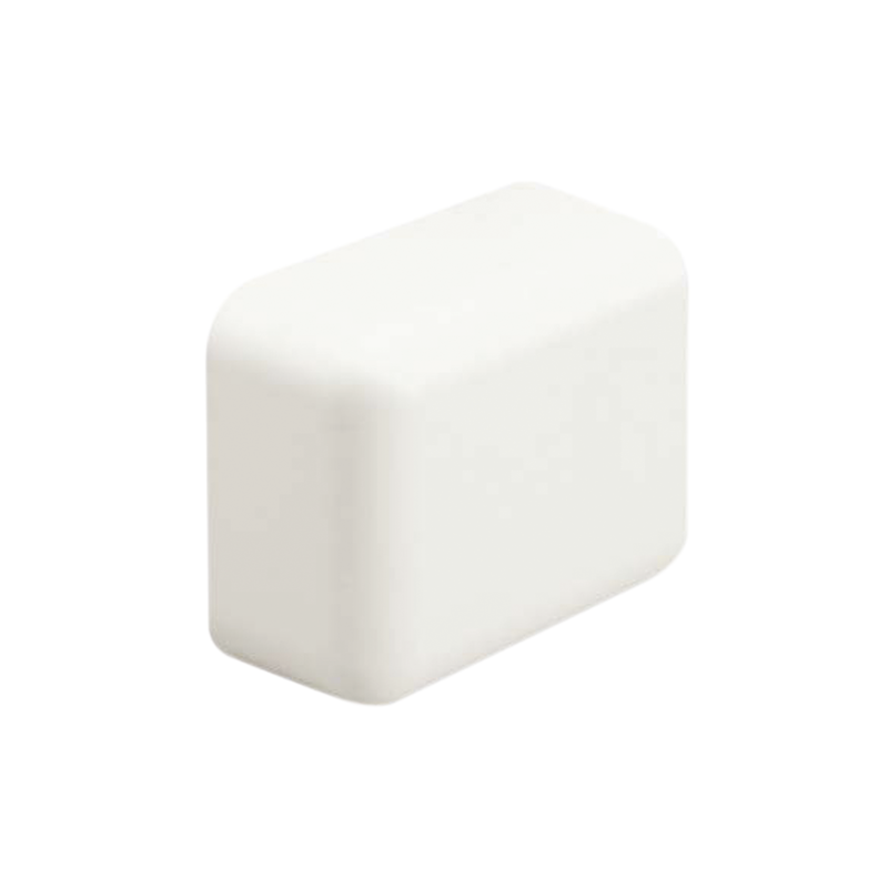 ECF5IW-E Tapa Final, para uso con canaleta LD5, material ABS, Color Blanco Mate