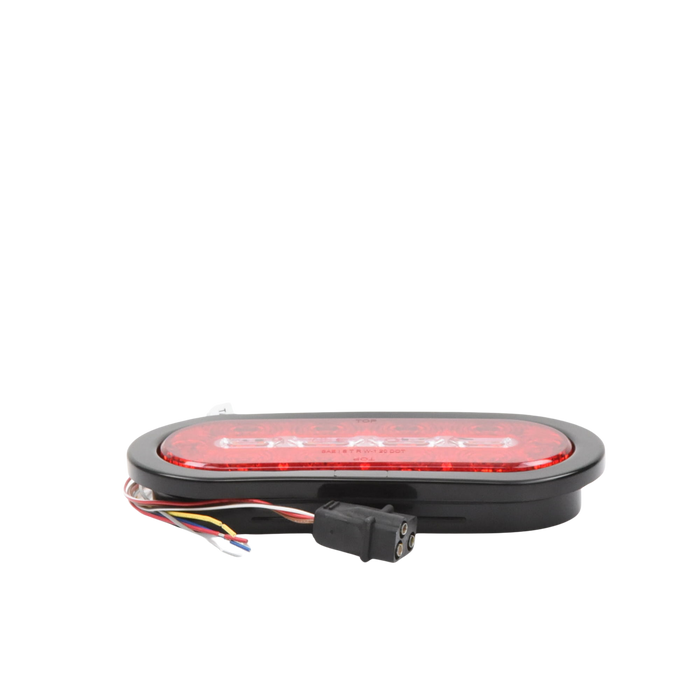 Plafón Ovalado de 7.5 Para Camiones de Transporte, 18 LED Ultra Brillantes, Color Rojo/Claro/Ambar
