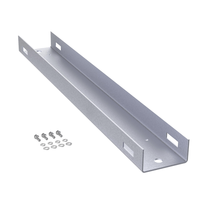 Montaje de Poste Para Gabinetes OSP ComLine de 1200 mm de alto (25 UR), De Aluminio, Color Negro