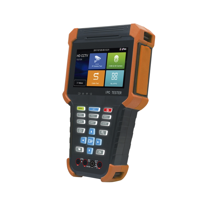 Tester de Video Profesional | Pantalla 4 Touch | Ideal para Cámaras IP/ HD (TVI, CVI, AHD y CVBS) | 4K | H.265/H.264 | PoE | WiFi | Cable Tester | Multímetro Digital | Todo en Uno para tu CCTV.