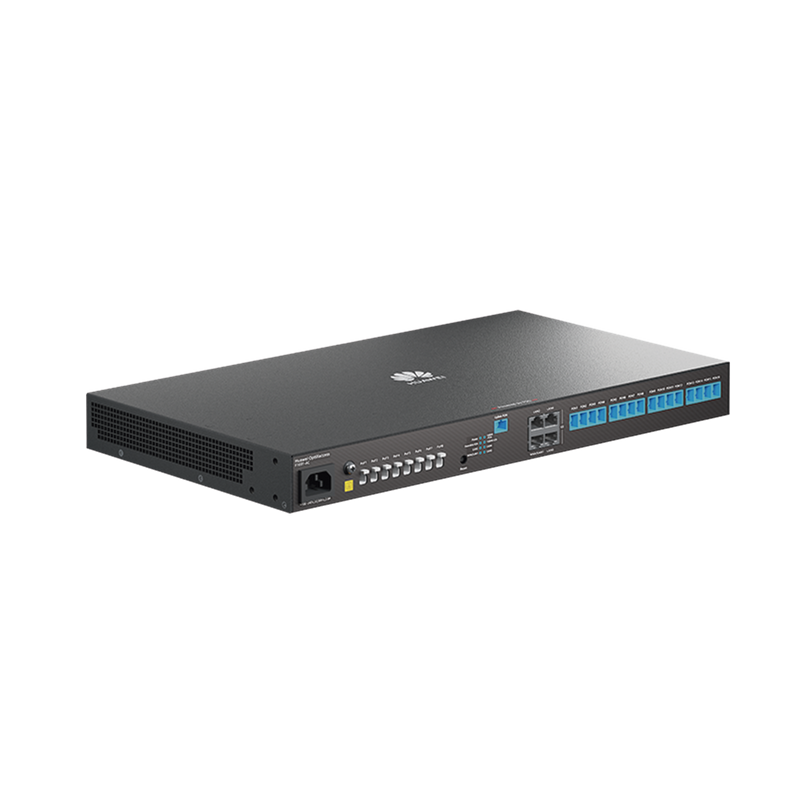 F1001-AC HUAWEI MiniFTTO - Gateway Óptico / 4 puertos GE (WAN/LAN) + 1 puerto XGPON (SC/UPC) + 8 puertos PoF (XC/UPC) + 16 puertos GPON(SC/UPC) /  VPN / VLANs /  Wi-Fi Roaming / Firewall / Administración Nube