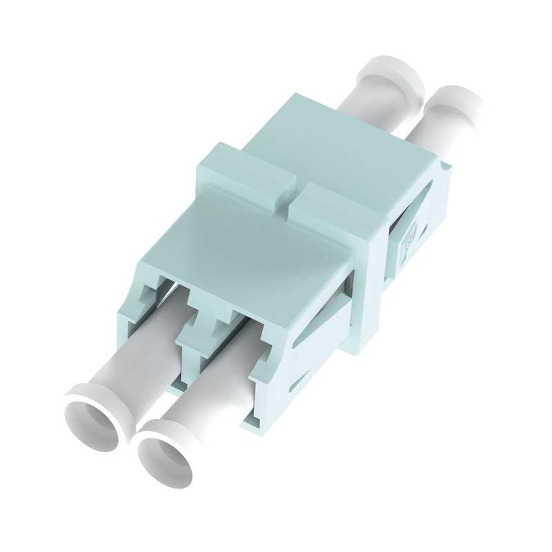 FADSLCZAQ-L Módulo Acoplador LC Duplex, Para Fibra Multimodo, Color Aqua