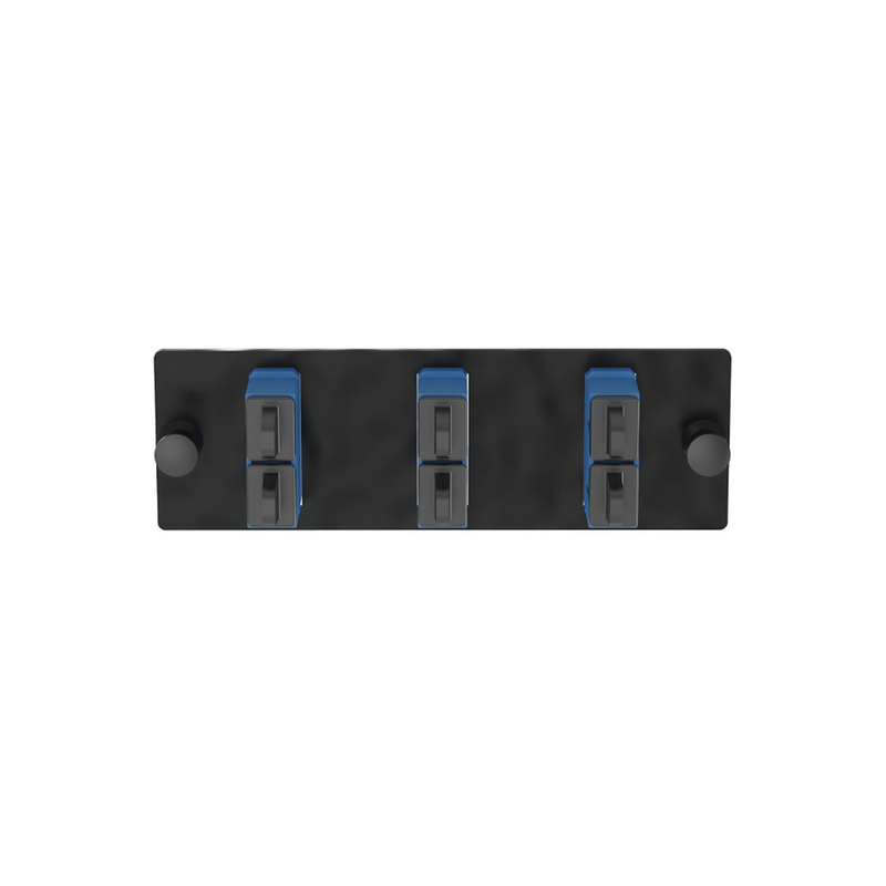 FAP3WBUDSCZ Placa Acopladora de Fibra Optica FAP, Con 3 Conectores SC Duplex (6 Fibras), Para Fibra Monomodo OS1/OS2, Color Azul