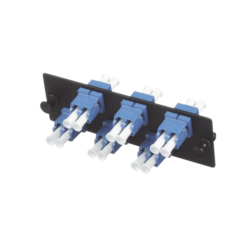 FAP6WBUDLCZ Placa Acopladora de Fibra Optica FAP, Con 6 Conectores LC Duplex (12 Fibras), Para Fibra Monomodo OS1/OS2, Color Azul