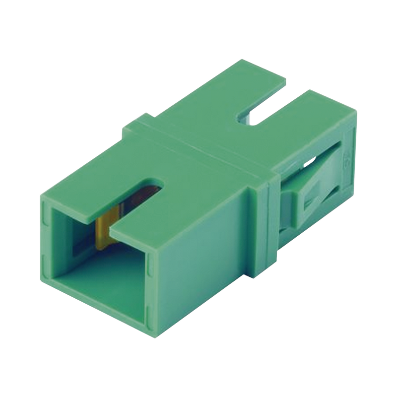 FASSCZAG-L Módulo Acoplador SC/APC Simplex, Para Fibra Monomodo, Color Verde
