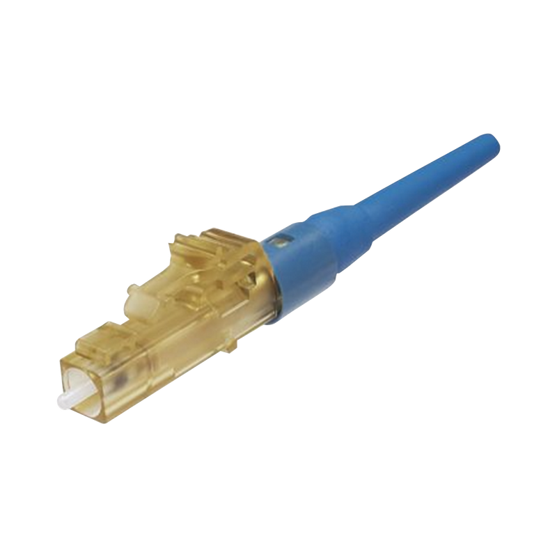 FLCSSCBUY Conector de Fibra Óptica LC Simplex OptiCam, Monomodo 9/125 OS2, Pre-pulido, Color Azul