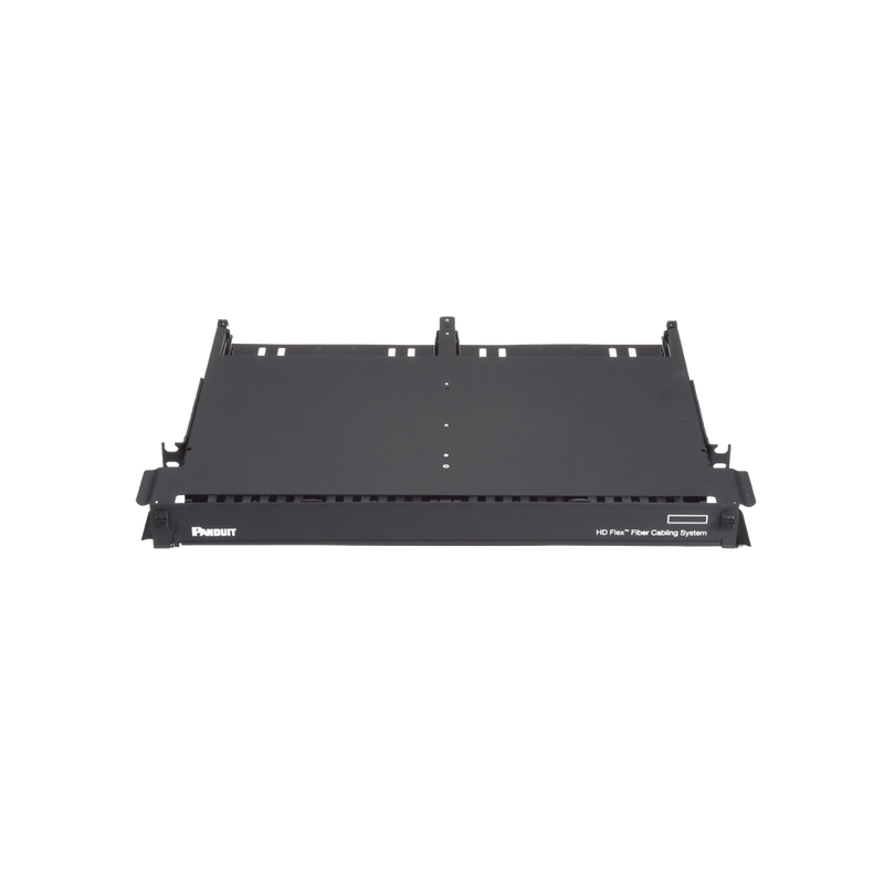 FLEX1U06 Panel de Distribución de Fibra Óptica con Bandeja Deslizable, Acepta 12 Cassettes HD Flex? en 6 Espacios, Hasta 144 Fibras, 1 UR