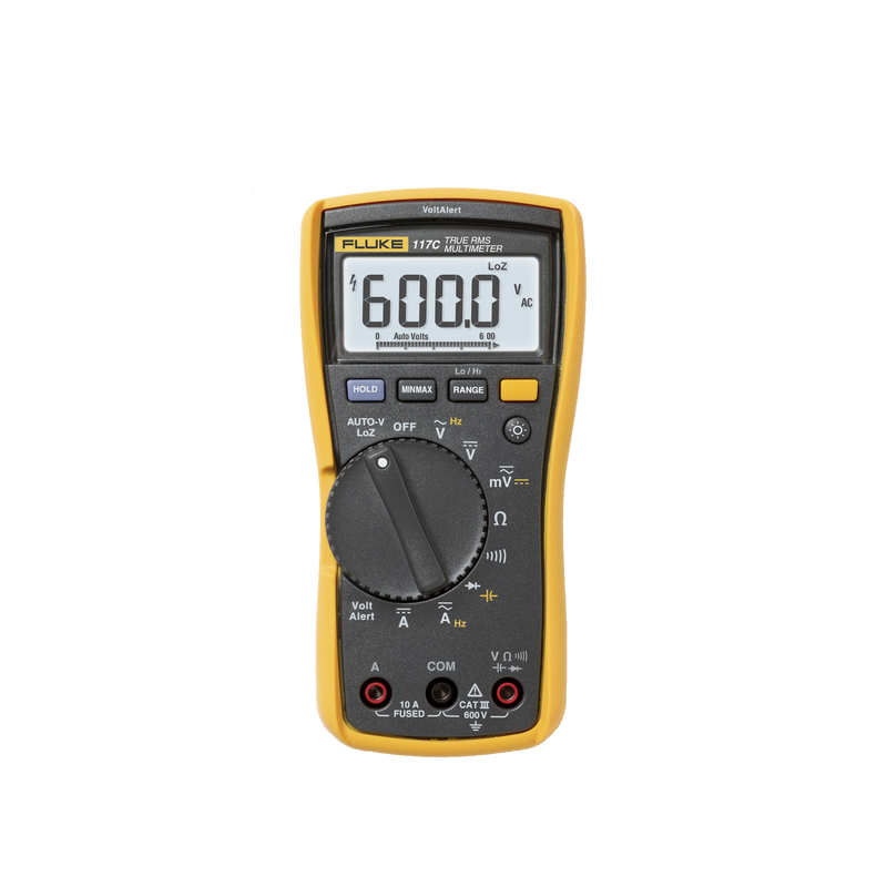 Multímetro Digital para Electricista, con Detector de Voltaje sin Contacto, Uso con Voltaje Máximo de 600 V, Pantalla LED Retroiluminada