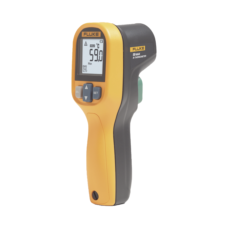 FLUKE-59MAX+ESP Termómetro IR Para Medición de Temperatura de -30ºC a 500ºC, Con Precisión +-1.5%, y Clasificación IP40