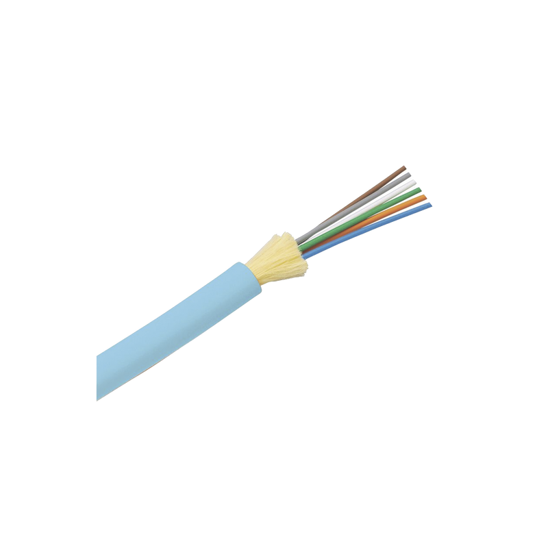FODLZ24 Cable de Fibra Óptica de 24 hilos, Multimodo OM4 50/125 Optimizada, Interior, Tight Buffer 900um, No Conductiva (Dieléctrica), LSZH, Precio Por Metro