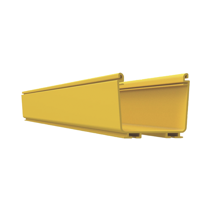 Canaleta FiberRunner? 4X4, de PVC Rígido, Color Amarillo, 2 m de Largo