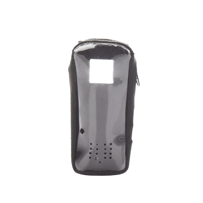 Funda de Piel Reforzada, con Frente Transparente para Serie Satelital IC-SAT100.