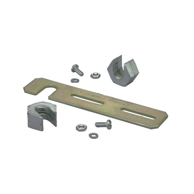 Soporte de Montaje a Techo, para Canaletas FiberRunner 2X2 o 4X4, Uso con Varilla Roscada de 1/2, Color Negro