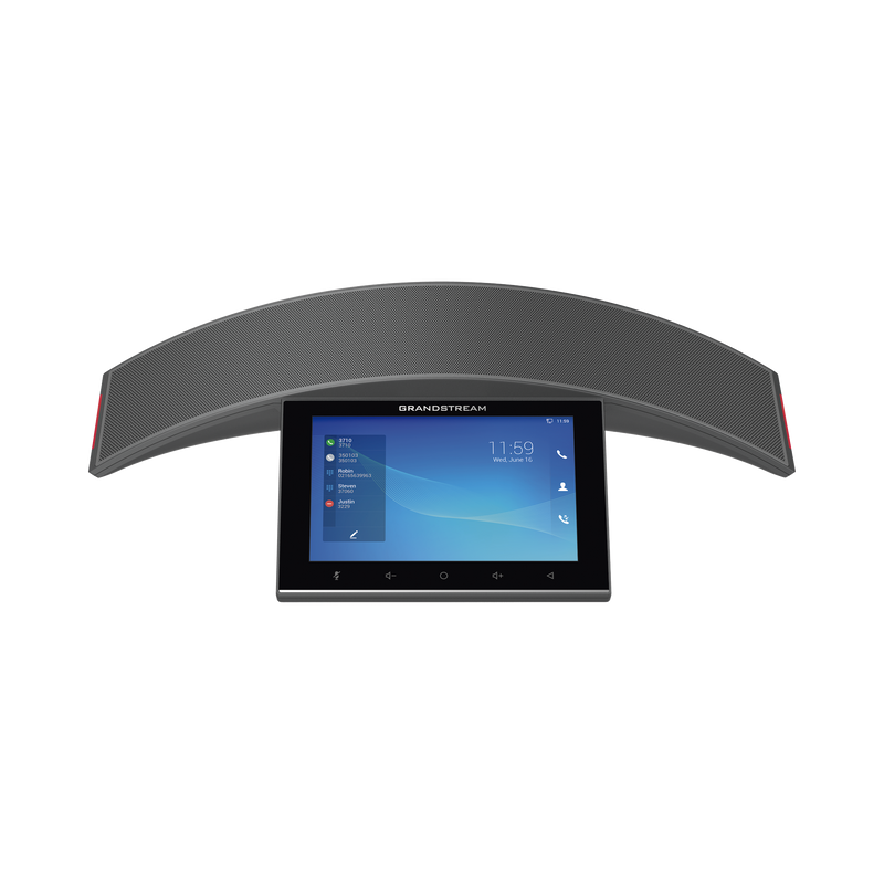 GAC2570 Teléfono - Audioconferencias IP Android 10, 12 líneas SIP con 12 cuentas, pantalla táctil  8, puertos Gigabit, Wi-Fi, Bluetooth, PoE, codec Opus, IPV4/IPV6 con gestión en la nube GDMS