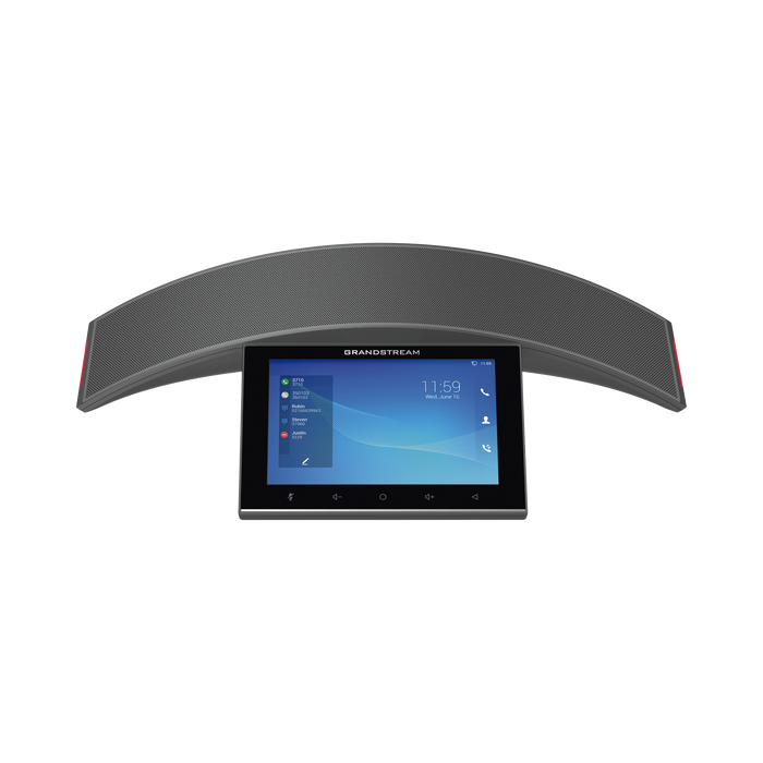 Teléfono - Audioconferencias IP Android 10, 12 líneas SIP con 12 cuentas, pantalla táctil 8, puertos Gigabit, Wi-Fi, Bluetooth, PoE, codec Opus, IPV4/IPV6 con gestión en la nube GDMS