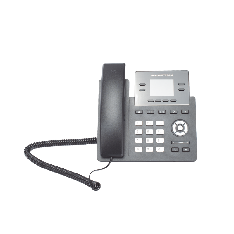 Teléfono IP Grado Operador, 4 líneas SIP con 2 cuentas, puertos Gigabit PoE, pantalla a color 2.4, codec Opus, IPV4/IPV6 con gestión en la nube GDMS