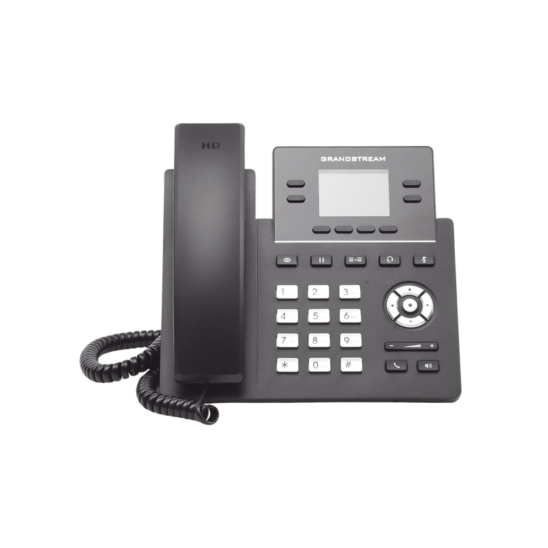GRP-2612P Teléfono IP Grado Operador, 4 líneas SIP con 2 cuentas, pantalla a color 2.4, PoE, codec Opus, IPV4/IPV6 con gestión en la nube GDMS