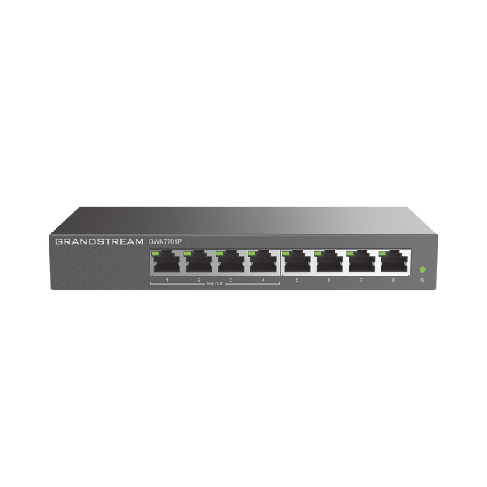 Switch PoE+ Gigabit No Administrable / 8 puertos 10/100/1000 Mbps / 4 puertos PoE+ / hasta 60W