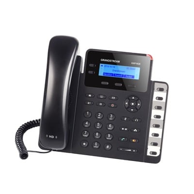GXP-1628 Teléfono IP SMB de 2 líneas con 3 teclas de función, 8 teclas BLF y conferencia de 3 vías, PoE