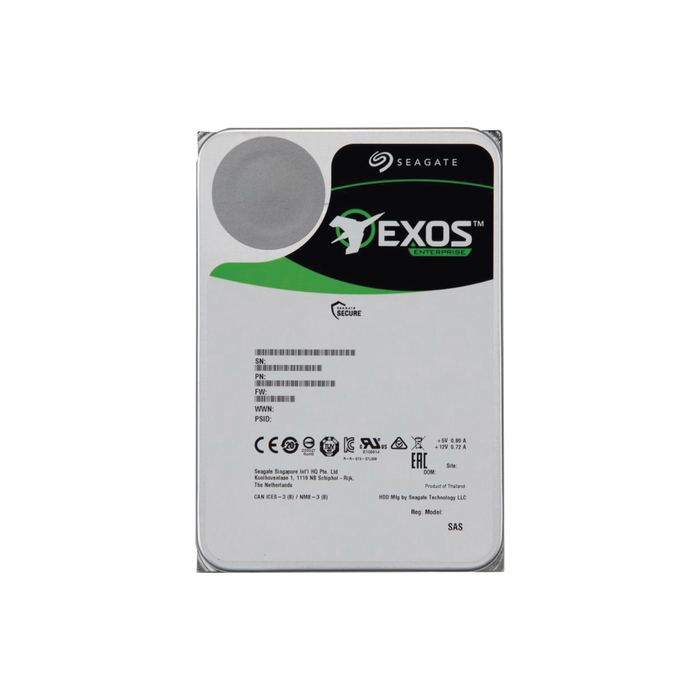 Disco Duro 3.5 16 TB EXOS / 7200 RPM / SATA / Alto Rendimiento / Recomendado para DSA81024S