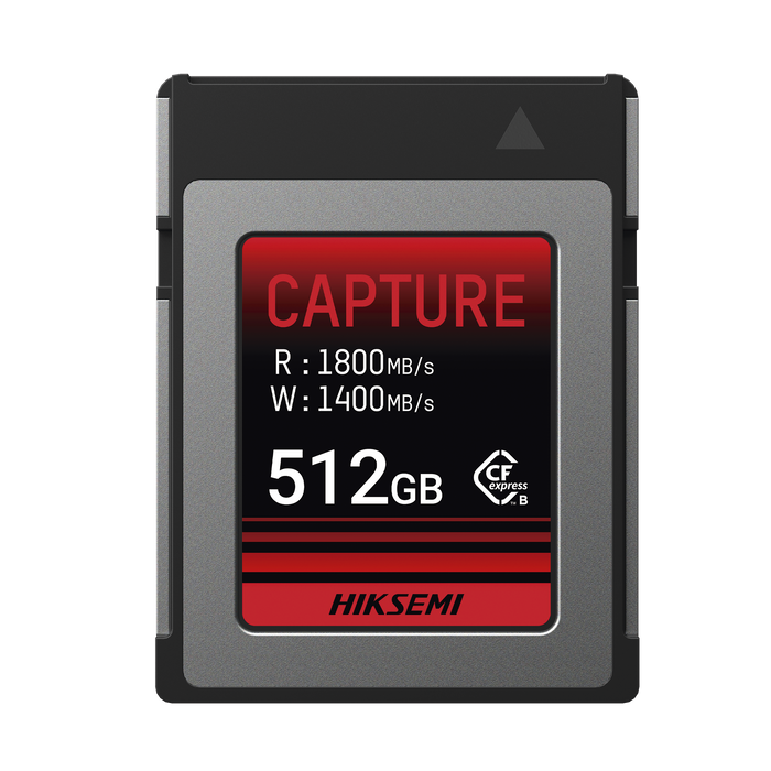 Memoria CFexpress tipo B / Clase 10 de 512 GB / Especializada para Cámaras de Fotografía y Video / 1800 MB/s Lectura / 1700 MB/s Escritura