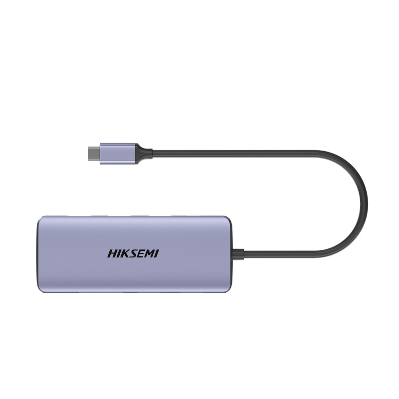 HS-HUB-DS8 Hub (Adaptador) USB - C / 8 en 1 / 1 Salida HDMI (4K) / 1 Salida USB 2.0 / 3 Salidas USB 3.0 / 1 Salida SD (Memoria SD) / 1 Salida TF (Micro SD) / 1 Entrada USB - C (Carga Rapida / 100 Watts)