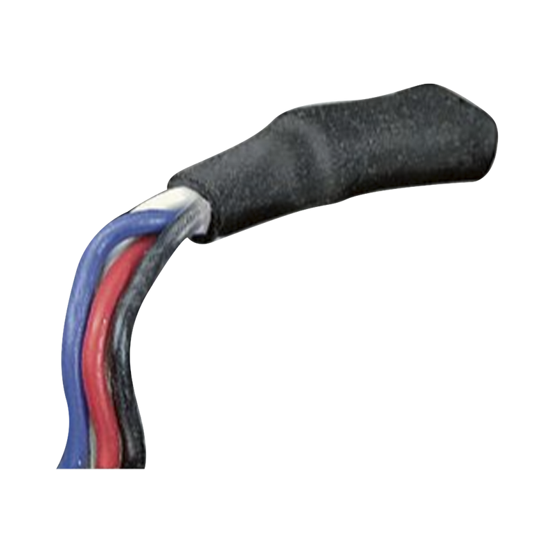 Envoltura Termocontraíble Pared Delgada VW-1, Diámetro de 0.38 (9.5mm), Color Negro, Poliolefina Reticulada, Paquete de 25 Piezas.