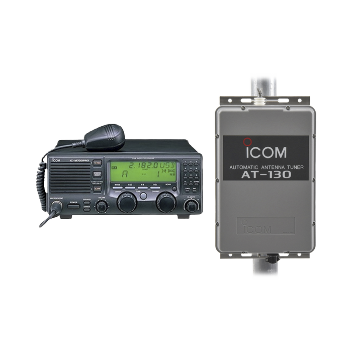 Kit de radio IC-M700pro con sintonizador de antena AT-130