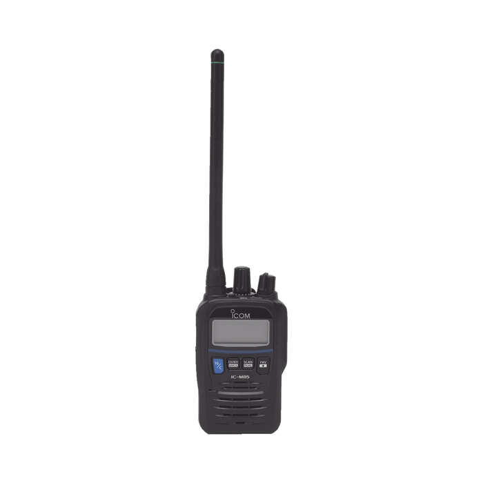 Radio VHF Portátil, Intrínsicamente Seguro, 5 W de Potencia de RF, Certificado UL, Opción de Uso en Mar y Tierra, Funciones de Emergencia, IP67 y MIL-STD-810G, 11 horas de duración de batería
