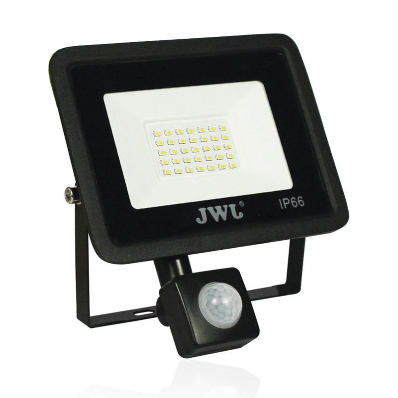 JLRE-20SM Reflector con Sensor de Movimiento 20 W /120 x 150 mm / 85 - 265 Vca~ 50/60Hz / Ultra delgado / Uso en exterior - interior.